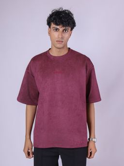 HOP HEAD - Mauve Suede Crew Neck T-Shirt