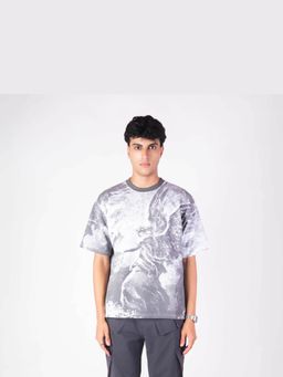 HOP HEAD - Grey Cotton Blend Crew Neck T-Shirt