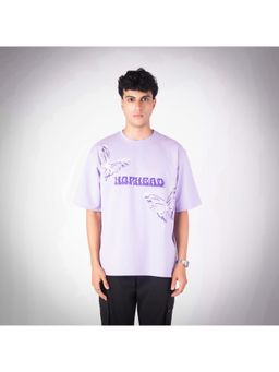 HOP HEAD - Lavender Cotton Blend Crew Neck T-Shirt