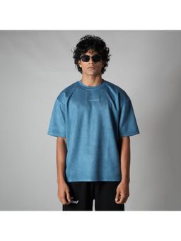 HOP HEAD - Blue Suede Crew Neck T-Shirt