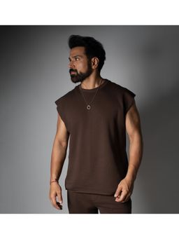 HOP HEAD - Brown Terry Crew Neck T-Shirt