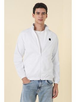 Allen Solly - Men's White Solid Jacket