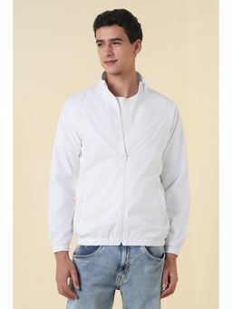 Allen Solly - Men's White Solid Jacket