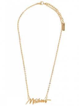 Moschino - Golden Logo Pendant Necklace