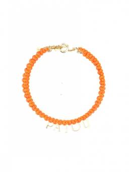 Patou - Orange Logo Necklace