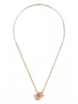 Ferragamo - Rose Gold Gancini Pendant Necklace
