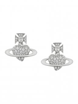 Vivienne Westwood - Silver Crystal Embellishments Earrings