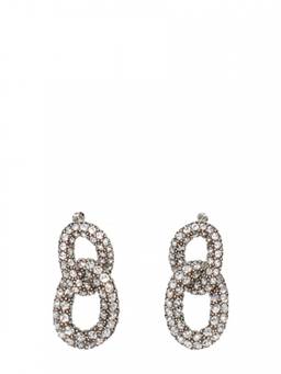 Isabel Marant - Silver Link Chain Crystal Earrings