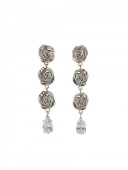Magda Butrym - Silver Triple Drop Earrings