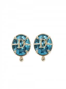 Dsquared2 - Blue Logo Stud Earrings