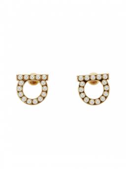 Ferragamo - Whiteen Gancini Pearl Earrings