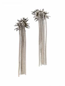 Alexander McQueen - Silver Sunflower Earrings