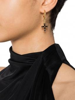 Dolce&Gabbana - Golden Cross Drop Earrings