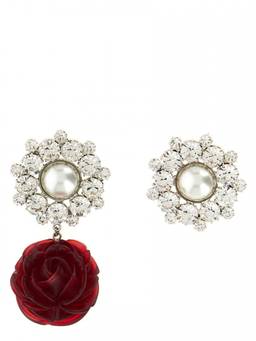 Magda Butrym - Multicolor Crystal Charm Earrings