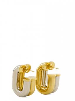 RABANNE - Two Tone Xl Link Earrings