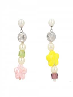 OFF-WHITE - Multicolor Floral Drop Earrings