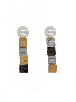 Moschino - Multi-Color Pearl Drop Earrings