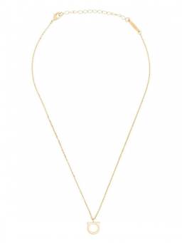 Ferragamo - Gold-Colored Necklace With Gancini Charm