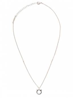 Ferragamo - Gold Silver-Colored Necklace With Gancini