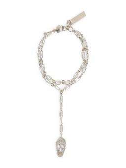 Alexander McQueen - Pale Silver Double Chain Bracelet