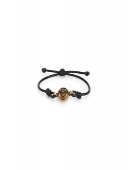 Versace - Black Medusa Cord Bracelet