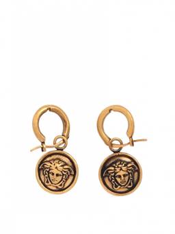 Versace - Golden Medusa Logo Drop Earrings