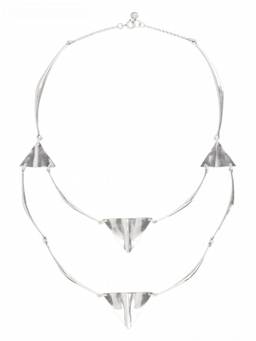 Isabel Marant - Silver Collana Blair Geometric Necklace