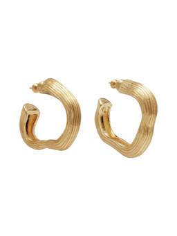 Cult Gaia - Golden Palais Hoop Earrings