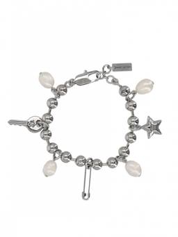 Marc Jacobs - Silver Punk Beauty Charm Bracelet