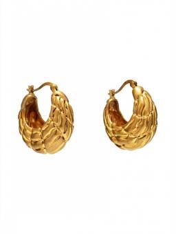 Cult Gaia - Golden Flour Hoop Earrings