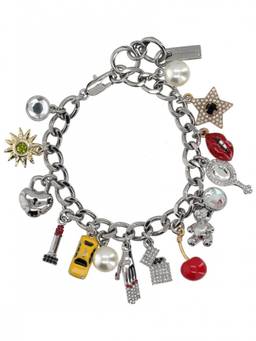 Marc Jacobs - Silver Trinket Charm Chain Bracelet