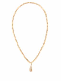 Alanui - Beige Embellished Crochet Necklace