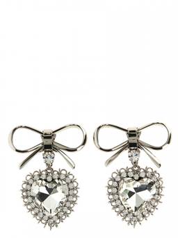 Alessandra Rich - Silver Bow Earrings