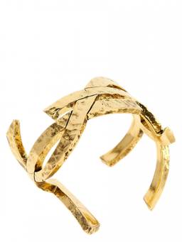Saint Laurent - Golden Cassandre Cuff Bracelet