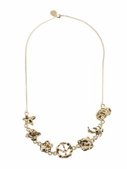 Palm Angels - Golden Logo Charm Necklace