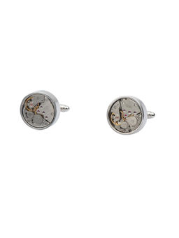 The Tie Hub - Round Watch Mechanism Cufflinks