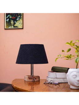 PineCraft International - Edra Table Lamp with Black Shade