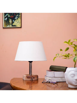 PineCraft International - Edra Table Lamp with Off White Shade