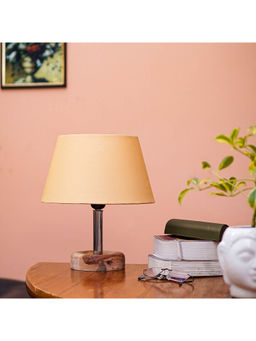 PineCraft International - Edra Table Lamp with Gold Shade