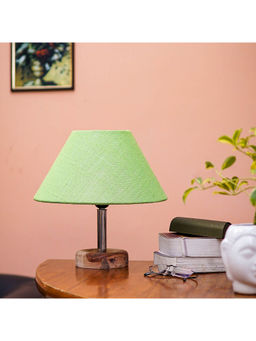 PineCraft International - Edra Table Lamp with Light Green Shade