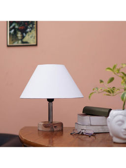 PineCraft International - Edra Table Lamp with White Shade