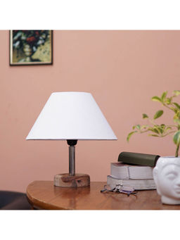 PineCraft International - Edra Table Lamp with with White Shade