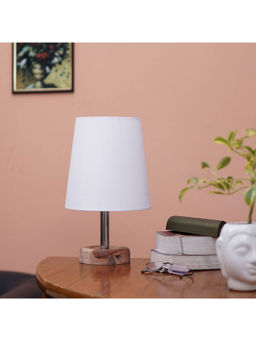 PineCraft International - Edra Table Lamp with White Shade