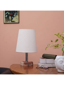 PineCraft International - Edra Table Lamp with Off White Shade