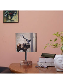 PineCraft International - Edra Table Lamp with Printed Shade