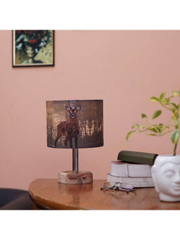 PineCraft International - Edra Table Lamp with Printed Shade