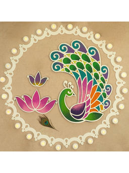 Island Rangoli - Kanak with Ring - Mayur Rangoli Template