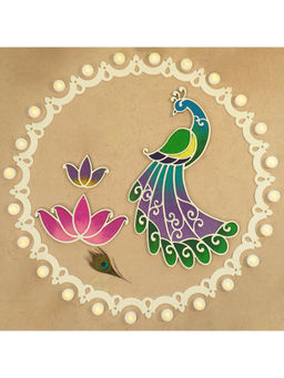 Island Rangoli - Varn with Ring - Mayur Rangoli Template