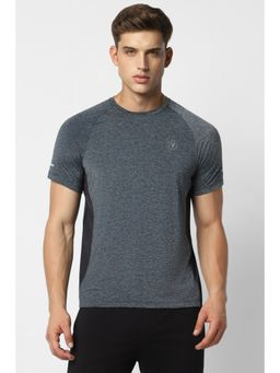 Van Heusen - Men Grey Print Crew Neck T-Shirt