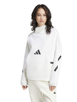 adidas - W Z.N.E. Oh Hd White Hoodie